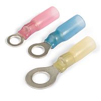 Наконечник кольцевой изолированный термоусаживаемый НКИТ 6мм Rexant (отверстие ø6.5мм) картинка 